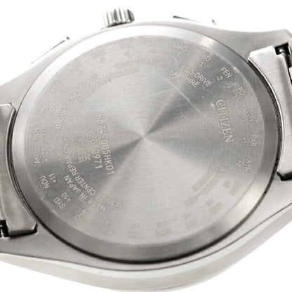 中古 シチズン CITIZEN アテッサ ルナプログラム ムーンフェイズ アナログ 腕時計 ブランド メンズ ブラック UW-CT-AT-00026