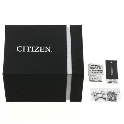 中古 シチズン CITIZEN アテッサ ダブルダイレクトフライト エコ・ドライブ電波 チタン AT9024-58E アナログ 腕時計 ブランド メンズ ブラック UW-CT-AT-00027