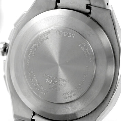 中古 美品 シチズン CITIZEN アテッサ ダブルダイレクトフライト エコドライブGPS衛星電波 チタン クロノグラフ ソーラー CC4104-53E 腕時計 メンズ UW-CT-AT-00028