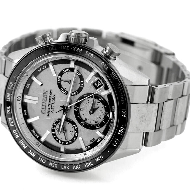 中古 超美品 シチズン CITIZEN アテッサ 35周年記念モデル 結晶チタニウム F950 Platinum Shine Collection CC4076-65A アナログ 腕時計 メンズ UW-CT-AT-00030