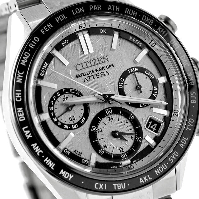 中古 超美品 シチズン CITIZEN アテッサ 35周年記念モデル 結晶チタニウム F950 Platinum Shine Collection CC4076-65A アナログ 腕時計 メンズ UW-CT-AT-00030