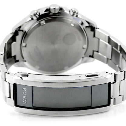 中古 シチズン CITIZEN wena wena 3 搭載モデル エコドライブ スマートウォッチ ソーラー クロノグラフ AT2498-51E アナログ 腕時計 UW-CT-OT-00010