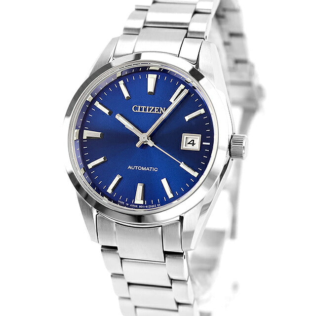 中古 美品 シチズン CITIZEN メカニカル クラシカルライン 日本製 自動巻き NB1050-59L アナログ 腕時計 ブランド メンズ ブルー UW-CT-OT-00014
