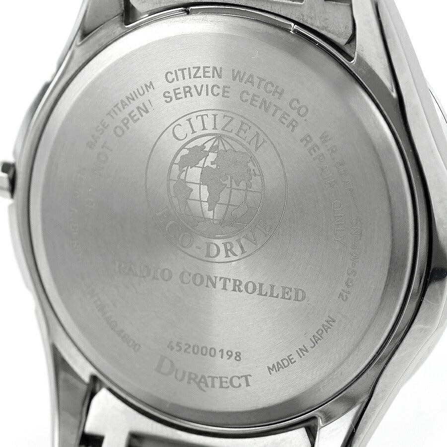中古 シチズン CITIZEN エクシード デイデイト 電波ソーラー チタン 曜日 AT6030-51E アナログ 腕時計 ブランド メンズ ブラック 黒 UW-CT-OT-00016