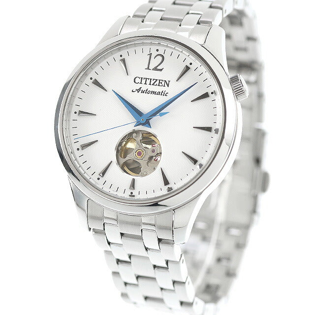 中古 美品 シチズン CITIZEN メカニカル オープンハート 自動巻き シチズンコレクション NH9131-73A アナログ 腕時計 ブランド メンズ UW-CT-OT-00018