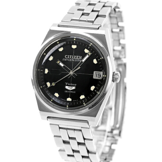 Used Overhauled Citizen Seven Star Deluxe 25 Jewels Glass Replaced ACSS2939-TA Analog Watch Brand Men&