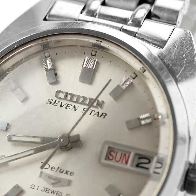 中古 シチズン CITIZEN セブンスター デラックス デイデイト ACSS 2824-Y アナログ 腕時計 ブランド メンズ シャンパンゴールド UW-CT-OT-00028