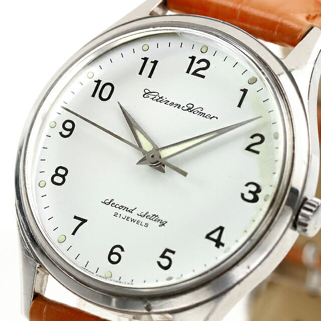 中古 シチズン CITIZEN ホーマー 国鉄 21石 手巻き セコンドセッティング 昭和48年 Homer 21石 アナログ 腕時計 ブランド メンズ UW-CT-OT-00031