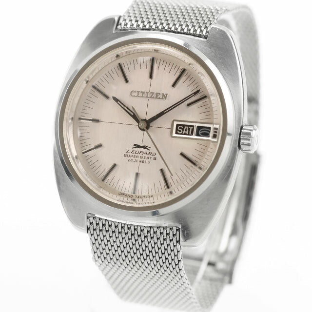 Used Citizen Leopard Super Beat 8 Leopard Day Date High Beat Analog Watch Brand Men&