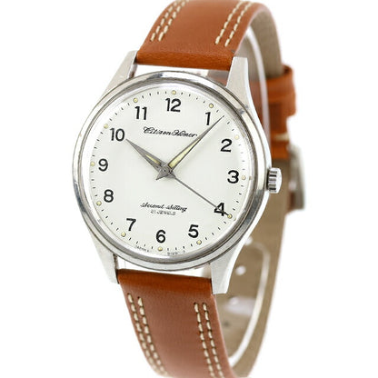Used Citizen Homer Manual Winding JNR 1970 Railway Clock Analog Watch Brand Men&