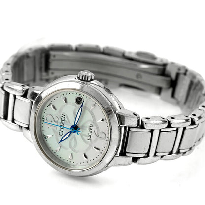 中古 シチズン CITIZEN エクシード エコ・ドライブ電波時計 チタニウムコレクション ソーラー電波 ES8100-54A アナログ 腕時計 レディース UW-CT-OT-00042