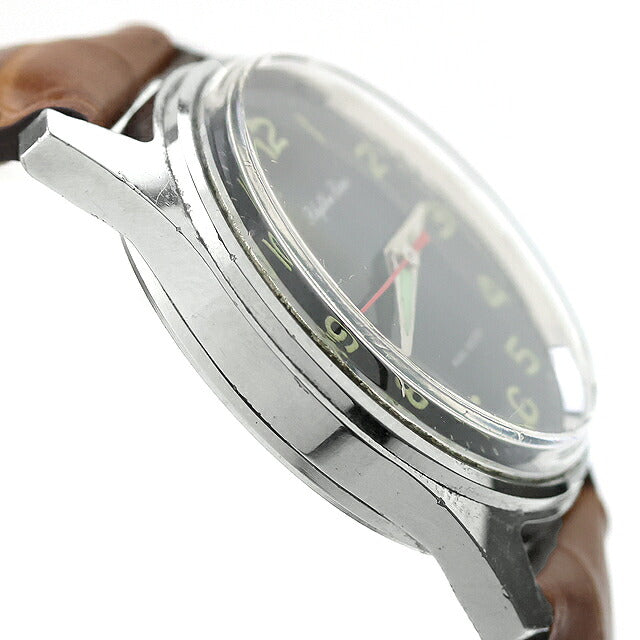 中古 シチズン CITIZEN リズムタイム 手巻き 17石 フルアラビア ミリタリー風 ヴィンテージ 4-020367 YD アナログ 腕時計 ブランド メンズ UW-CT-OT-00043