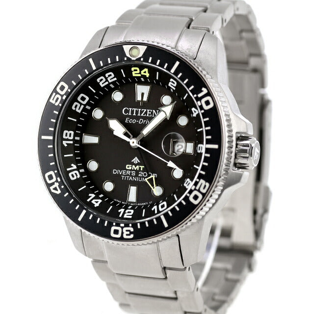 中古 美品 シチズン CITIZEN ダイバーズウォッチ プロマスター エコドライブ GMTダイバー BJ7110-89E アナログ 腕時計 ブランド メンズ UW-CT-PM-00009