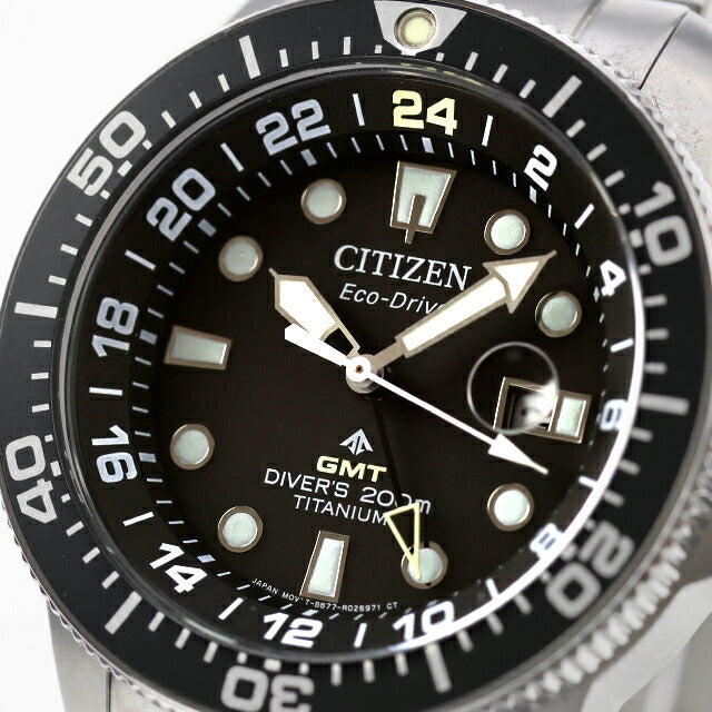 中古 美品 シチズン CITIZEN ダイバーズウォッチ プロマスター エコドライブ GMTダイバー BJ7110-89E アナログ 腕時計 ブランド メンズ UW-CT-PM-00009