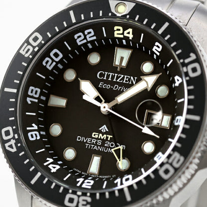 中古 美品 シチズン CITIZEN ダイバーズウォッチ プロマスター エコドライブ GMTダイバー BJ7110-89E アナログ 腕時計 ブランド メンズ UW-CT-PM-00009