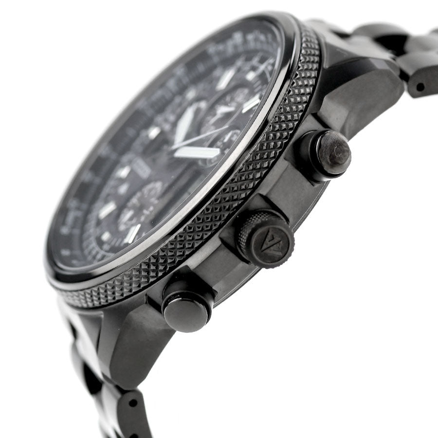 中古 超美品 シチズン CITIZEN プロマスター スカイ PROMASTER オールブラック デジアナ JY8025-59E アナデジ 腕時計 ブランド メンズ UW-CT-PM-00016