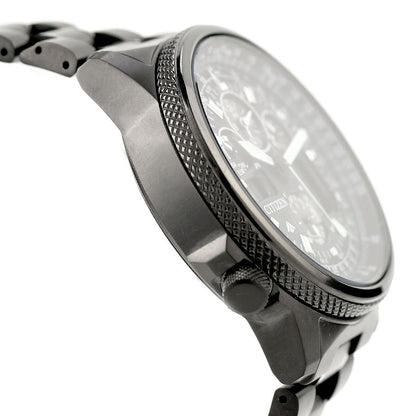 中古 超美品 シチズン CITIZEN プロマスター スカイ PROMASTER オールブラック デジアナ JY8025-59E アナデジ 腕時計 ブランド メンズ UW-CT-PM-00016