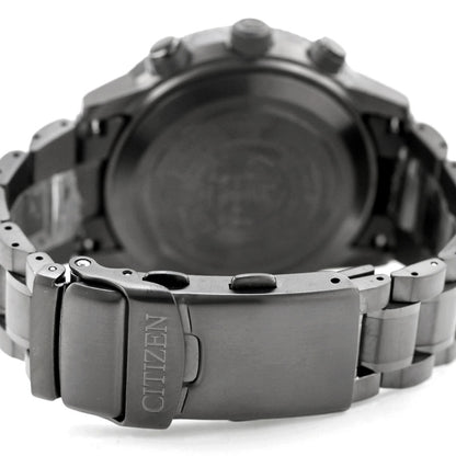 中古 超美品 シチズン CITIZEN プロマスター スカイ PROMASTER オールブラック デジアナ JY8025-59E アナデジ 腕時計 ブランド メンズ UW-CT-PM-00016