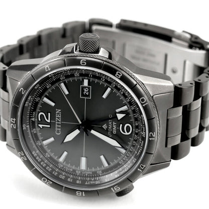 中古 美品 シチズン CITIZEN プロマスター SKY スカイシリーズ メカニカルGMT 耐磁2種 NB6045-51H アナログ 腕時計 ブランド メンズ UW-CT-PM-00017