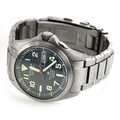 中古 シチズン CITIZEN プロマスター LAND エコドライブ電波 スーパーチタニウム 39mm AT6080-53L アナログ 腕時計 ブランド メンズ UW-CT-PM-00020