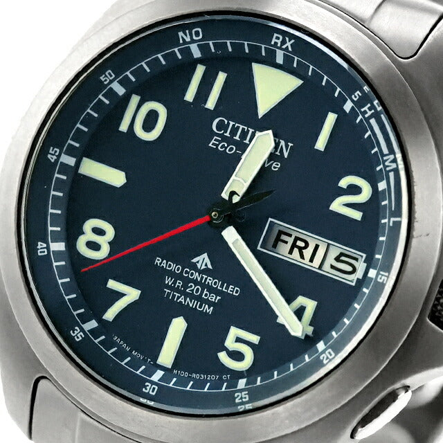 中古 シチズン CITIZEN プロマスター LAND エコドライブ電波 スーパーチタニウム 39mm AT6080-53L アナログ 腕時計 ブランド メンズ UW-CT-PM-00020