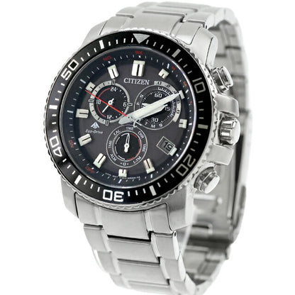 中古 シチズン CITIZEN プロマスター ランド エコドライブ電波 クロノグラフ PMP56-3051 アナログ 腕時計 ブランド メンズ ブラック UW-CT-PM-00022