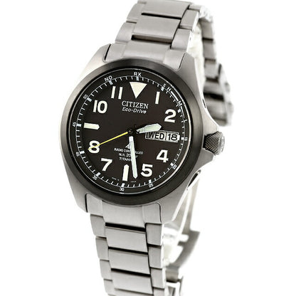 中古 シチズン CITIZEN プロマスター ランド エコドライブ ソーラー電波 PMD56-2952 アナログ 腕時計 ブランド メンズ ブラック UW-CT-PM-00024