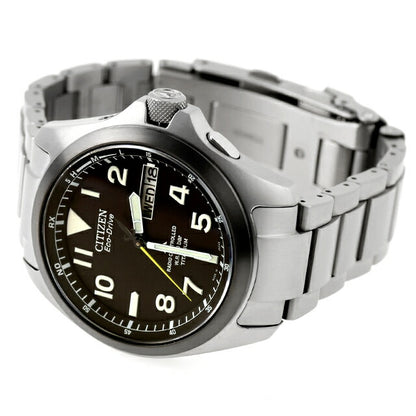 中古 シチズン CITIZEN プロマスター ランド エコドライブ ソーラー電波 PMD56-2952 アナログ 腕時計 ブランド メンズ ブラック UW-CT-PM-00024