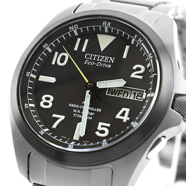 中古 シチズン CITIZEN プロマスター ランド エコドライブ ソーラー電波 PMD56-2952 アナログ 腕時計 ブランド メンズ ブラック UW-CT-PM-00024