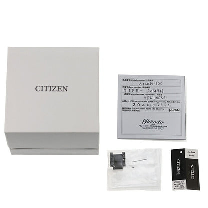 中古 美品 シチズン CITIZEN プロマスター ランド エコドライブ電波 デイデイト ブラックチタン AT6085-50E アナログ 腕時計 メンズ UW-CT-PM-00027