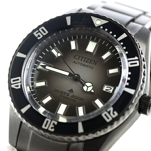 中古 超美品 シチズン CITIZEN プロマスター メカニカルダイバー 200m フジツボダイバー NB6025-59H アナログ 腕時計 ブランド メンズ ブラック UW-CT-PM-00030