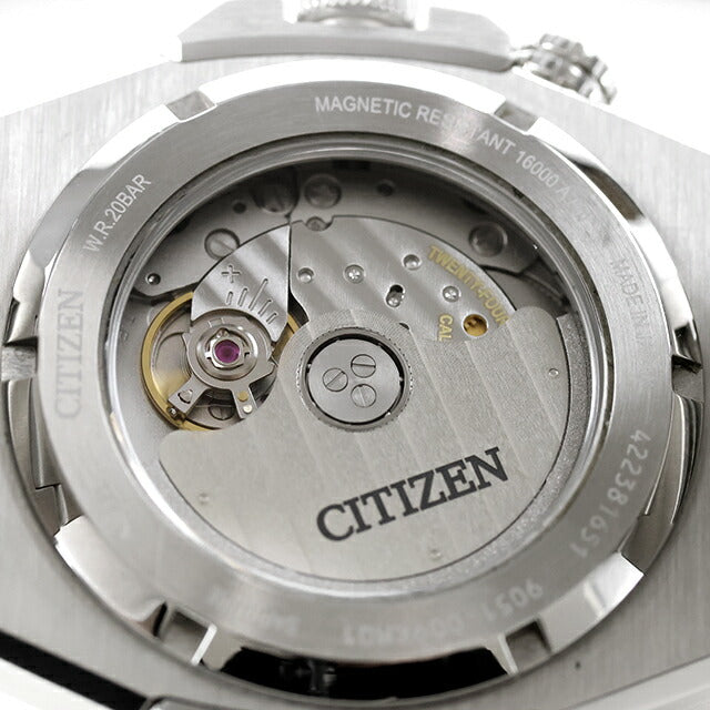 中古 美品 シチズン CITIZEN シリーズエイト 890 メカニカル 市松ダイヤル オクタゴンケース 防水 NB6060-58L アナログ 腕時計 メンズ UW-CT-S8-00002