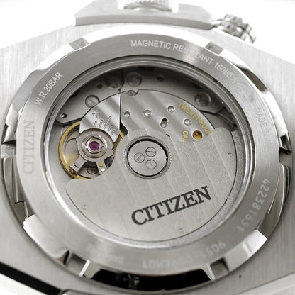 中古 美品 シチズン CITIZEN シリーズエイト 890 メカニカル 市松ダイヤル オクタゴンケース 防水 NB6060-58L アナログ 腕時計 メンズ UW-CT-S8-00002