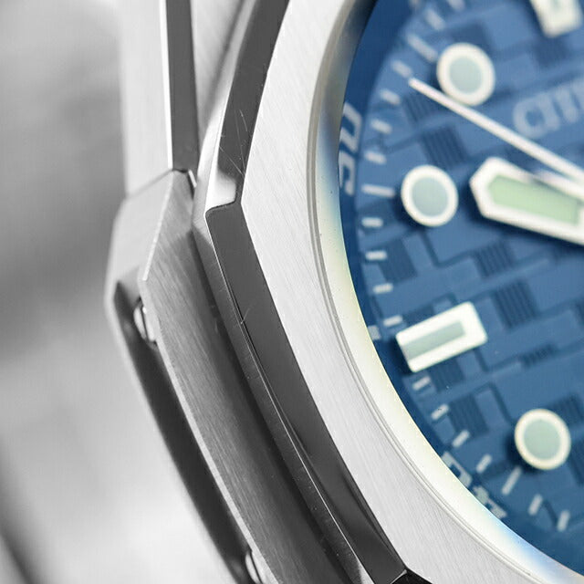 中古 美品 シチズン CITIZEN シリーズエイト 890 メカニカル 市松ダイヤル オクタゴンケース 防水 NB6060-58L アナログ 腕時計 メンズ UW-CT-S8-00002