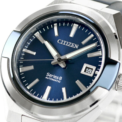 中古 シチズン CITIZEN シリーズエイト Series 8 870 メカニカル ラグスポ アナログ 腕時計 ブランド メンズ ブルー ネイビー UW-CT-S8-00003