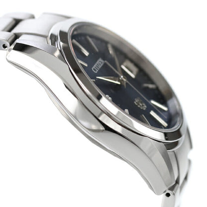 中古 シチズン CITIZEN ザシチズン エコドライブ 年差±5秒 ソーラー 日本製 AQ4080-52L アナログ 腕時計 ブランド メンズ ネイビー UW-CT-TC-00002