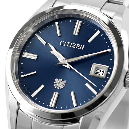 中古 シチズン CITIZEN ザシチズン エコドライブ 年差±5秒 ソーラー 日本製 AQ4080-52L アナログ 腕時計 ブランド メンズ ネイビー UW-CT-TC-00002