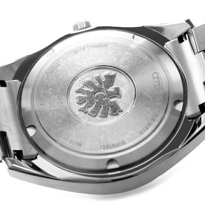 中古 美品 シチズン CITIZEN ザ・シチズン 限定モデル 土佐和紙 阿波藍染文字盤 AQ4091-56M アナログ 腕時計 ブランド メンズ ブルー UW-CT-TC-00003