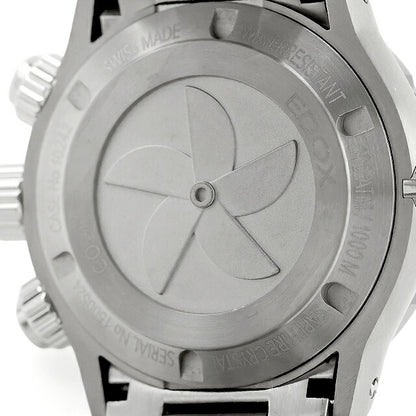 中古 超美品 エドックス EDOX クロノオフショア1 CO-1 チタン クォーツクロノグラフ 10242-TINM-GIDNO アナログ 腕時計 ブランド メンズ UW-ED-C1-00001