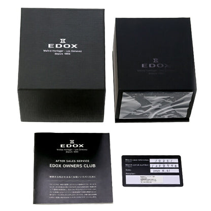 中古 エドックス EDOX クロノオフショア1 クロノグラフ スペシャルエディション 500m防水 10221-37J5-DIN5 アナログ 腕時計 ブランド メンズ UW-ED-C1-00002