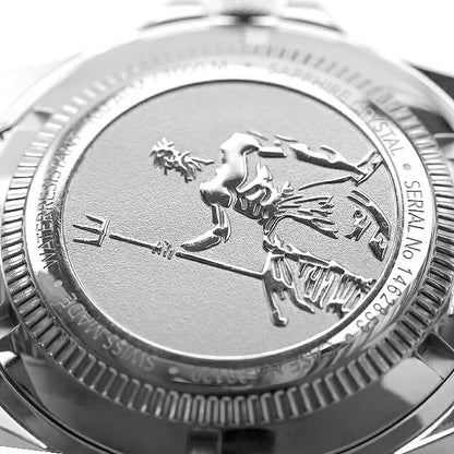 中古 OH済 エドックス EDOX ネプチュニアン オートマティック 1000m防水 ダイバーズ EDOX80 80120-3NM-NIN アナログ 腕時計 ブランド メンズ UW-ED-OT-00001