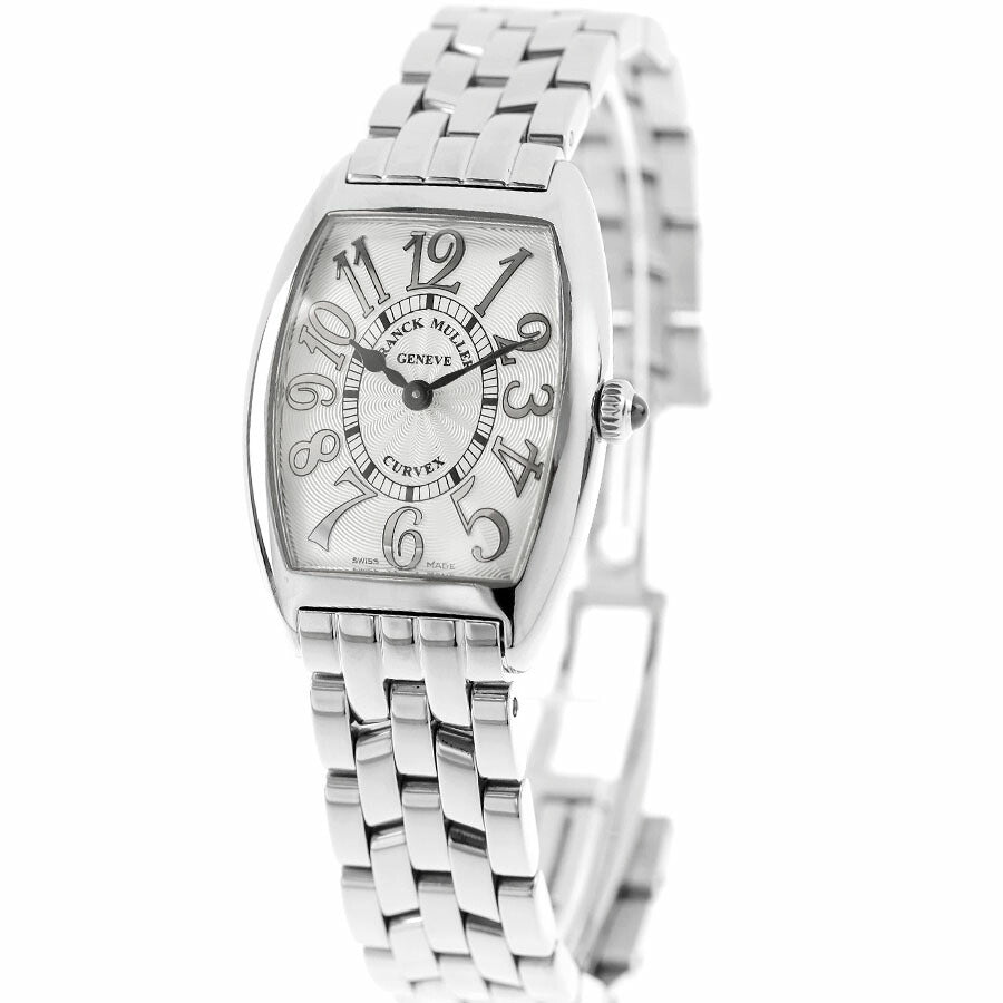 中古 仕上げ済 美品 フランクミュラー FRANCK MULLER トノウ カーベックス レリーフ CINTREE CURVEX RELIEF 1752 QZ REL アナログ 腕時計 UW-FM-TC-00001