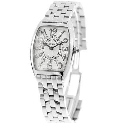 中古 仕上げ済 美品 フランクミュラー FRANCK MULLER トノウ カーベックス レリーフ CINTREE CURVEX RELIEF 1752 QZ REL アナログ 腕時計 UW-FM-TC-00001