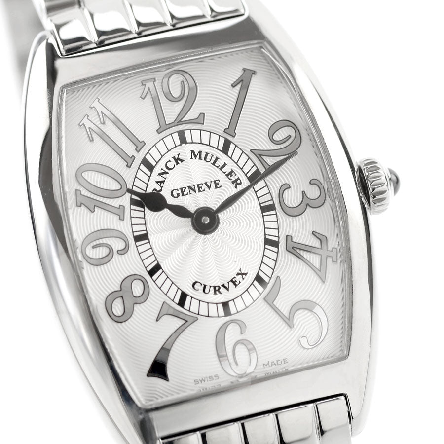 中古 仕上げ済 美品 フランクミュラー FRANCK MULLER トノウ カーベックス レリーフ CINTREE CURVEX RELIEF 1752 QZ REL アナログ 腕時計 UW-FM-TC-00001
