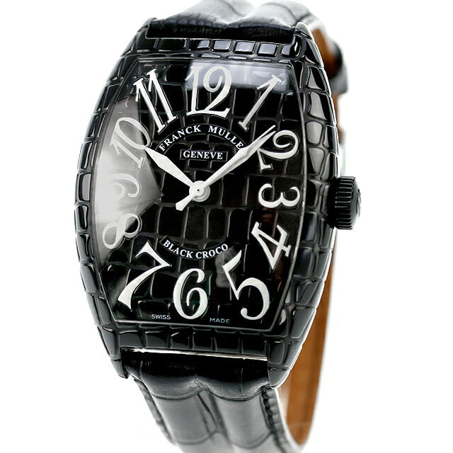 中古 本体美品 フランクミュラー FRANCK MULLER トノーカーベックス ブラッククロコ 純正ベルト・バックル付属 8880 SC BLK CRO 腕時計 UW-FM-TC-00002