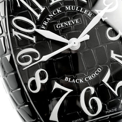 中古 本体美品 フランクミュラー FRANCK MULLER トノーカーベックス ブラッククロコ 純正ベルト・バックル付属 8880 SC BLK CRO 腕時計 UW-FM-TC-00002