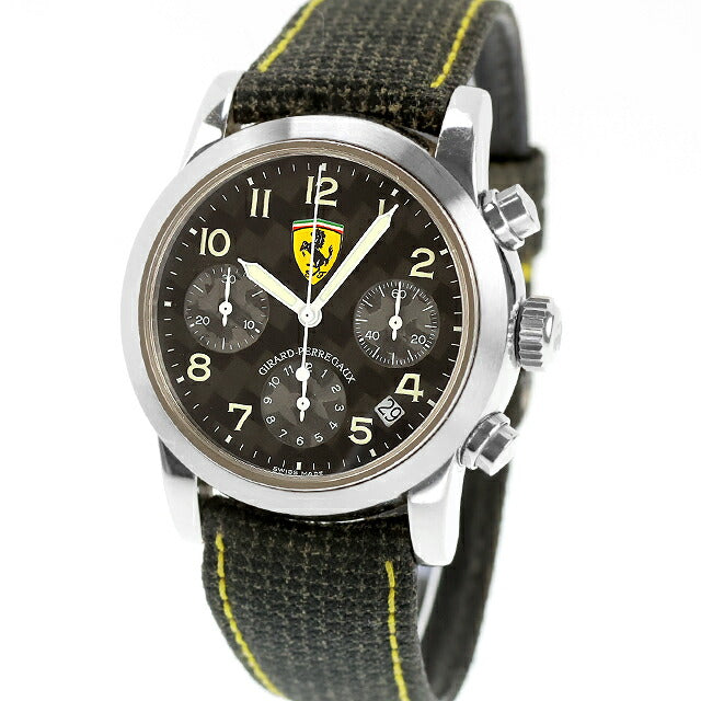 中古 ジラール・ペルゴ Girard Perregaux フェラーリ クロノ 80200 Wネーム コラボ デュボア・デュプラ 80200.0.11.6656 腕時計 メンズ UW-GP-FE-00002