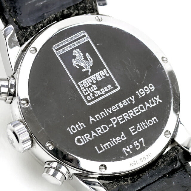 中古 ジラール・ペルゴ Girard Perregaux フェラーリ クロノ 80200 Wネーム コラボ デュボア・デュプラ 80200.0.11.6656 腕時計 メンズ UW-GP-FE-00002
