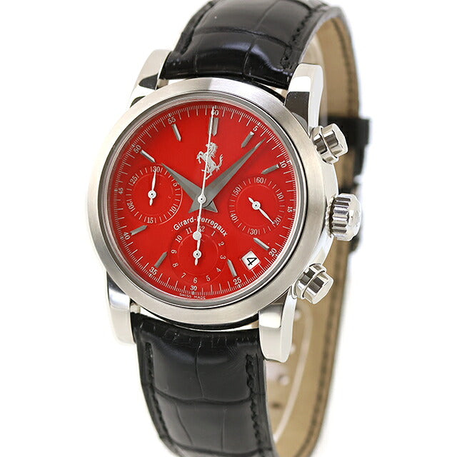 中古 ジラール・ペルゴ Girard Perregaux フェラーリ クロノグラフ 8020 Wネーム コラボ デュボア・デュプラ 8020 アナログ 腕時計 メンズ UW-GP-FE-00005
