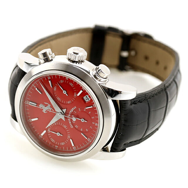 中古 ジラール・ペルゴ Girard Perregaux フェラーリ クロノグラフ 8020 Wネーム コラボ デュボア・デュプラ 8020 アナログ 腕時計 メンズ UW-GP-FE-00005